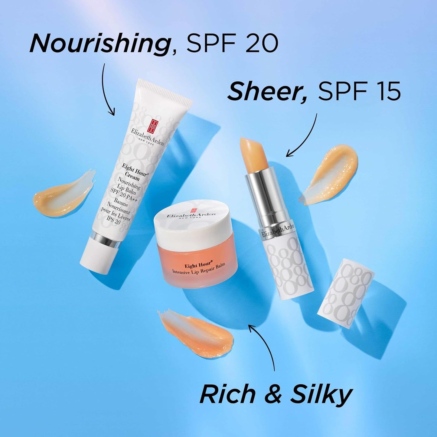 Elizabeth Arden Eight Hour Cream Lip Protectant Stick - SPF 15 Moisturizer for Dry Lips with Shea Butter & Coconut Oil, 0.13 oz