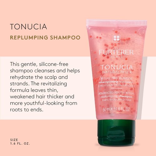 Rene Furterer TONUCIA Replumping Shampoo - Revitalize Thin, Weakened Hair - Silicone-Free Travel Size