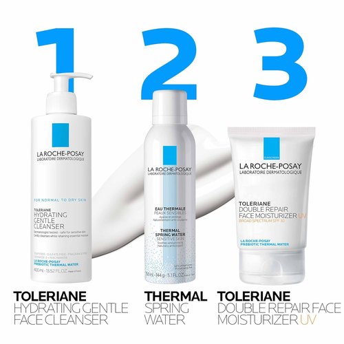 La Roche-Posay Toleriane Double Repair Moisturizer - Daily SPF 30 Face Cream with Niacinamide & Glycerin