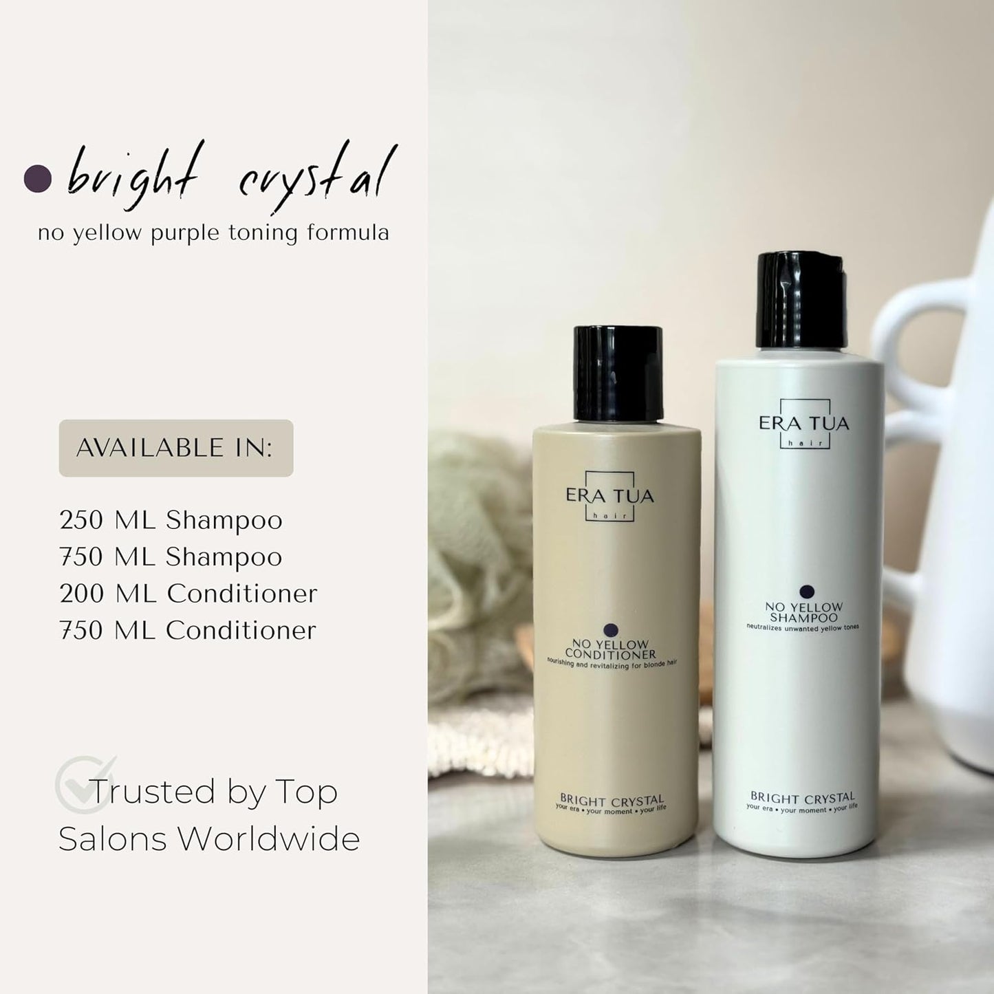 Skiennix No-Yellow Toning Purple Shampoo - Neutralizes Yellow Tones in Blonde & Silver Hair | 250 ml