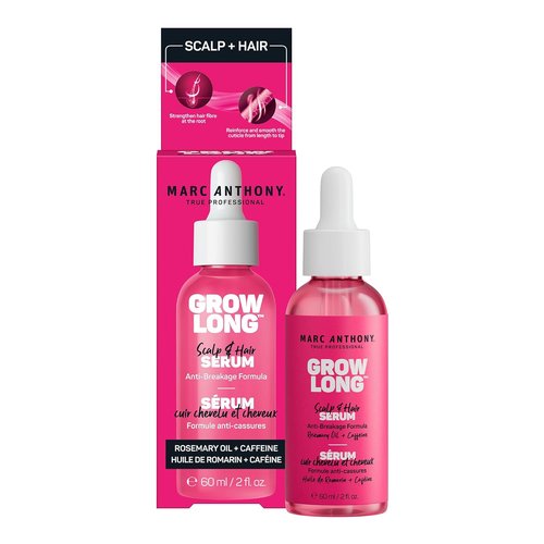 Marc Anthony Grow Long Scalp & Hair Serum - Nourishing Anti-Breakage Formula for Hydrated, Fuller Hair - 2 fl oz
