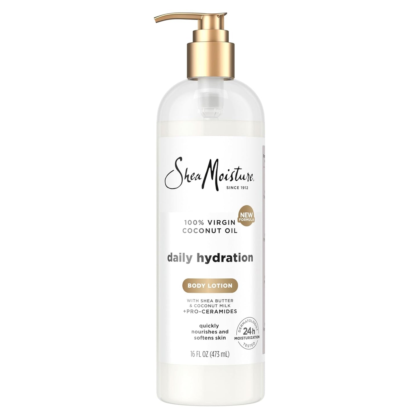 SheaMoisture Daily Hydration Body Lotion - Nourishing Coconut Oil & Shea Butter, 24H Moisturizing, 16 oz