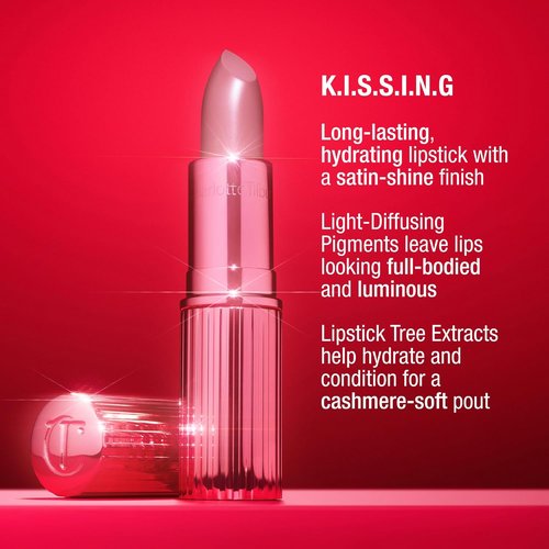 Charlotte Tilbury Icon Baby Lip Duo Kit - Hydrating Mini K.I.S.S.I.N.G Lipstick & Full Size Gloss Set | Long-Lasting Shine