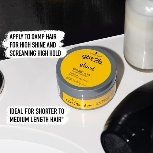 Got2b Glued Spiking Hair Wax - Fierce Hold for All-Day Style | 2 oz