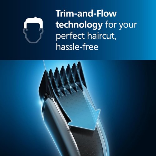 Philips Norelco Hair Clipper 3000 Series - DualCut Beard Trimmer with 13 Length Settings | 45 Min Runtime