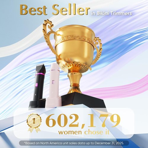 Risina Bikini Trimmer for Women - Painless Electric Razor for Smooth Skin | Cordless & Waterproof