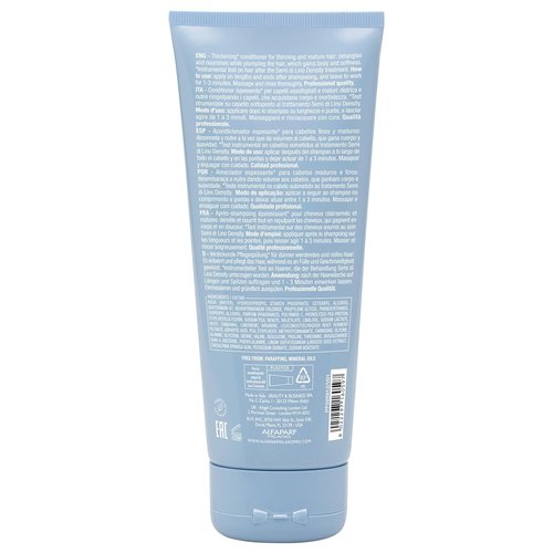 ALFAPARF MILANO Semi Di Lino Density Thickening Conditioner - Peptides & Amino Acids - For Fine, Thin Hair - Detangles & Adds Volume