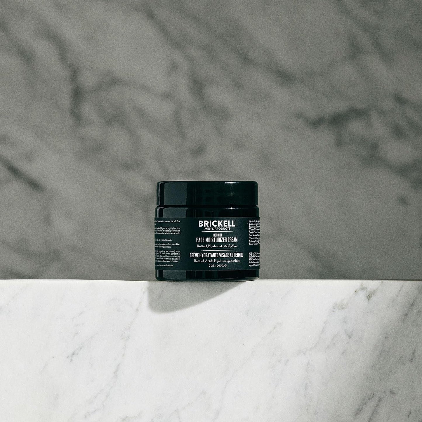 Brickell Men's Retinol Face Moisturizer Cream - Natural Anti-Wrinkle Night Cream with Hyaluronic Acid | 2 Ounce