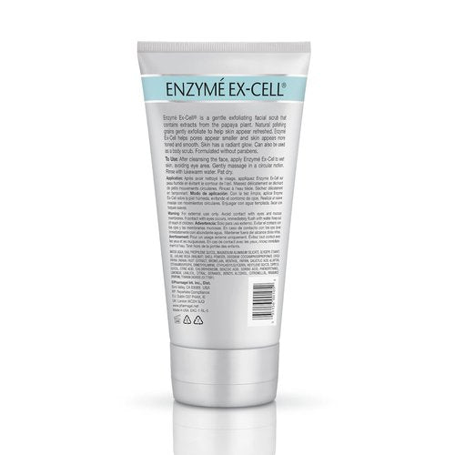 Pharmagel Enzyme Ex-Cell - Gentle Papaya Face Exfoliator Scrub for All Skin Types - 6 Oz