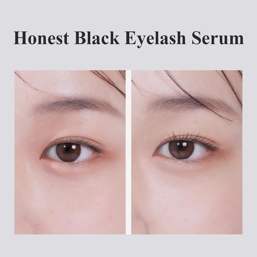 BENTON Honest Black Eyelash Serum - Achieve Thicker, Fuller Lashes with Black Tint - 0.27 fl. Oz