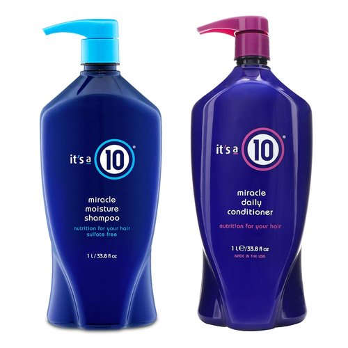 It's A 10 Miracle Moisture Shampoo & Daily Conditioner Duo - 33.8 Oz Each for Ultimate Hydration