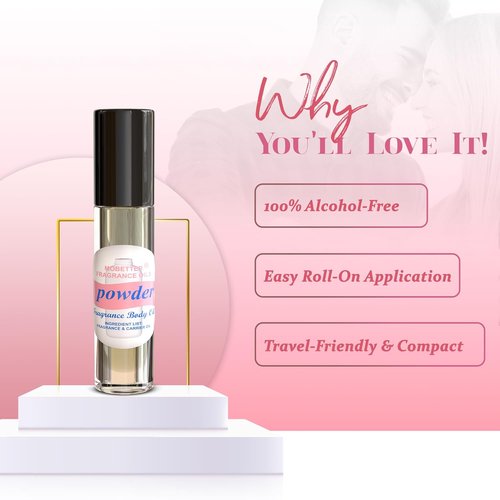 MOBETTER Fragrance Oils - Powder Fresh Scent Unisex Body Perfume Oil | Long-Lasting Aroma