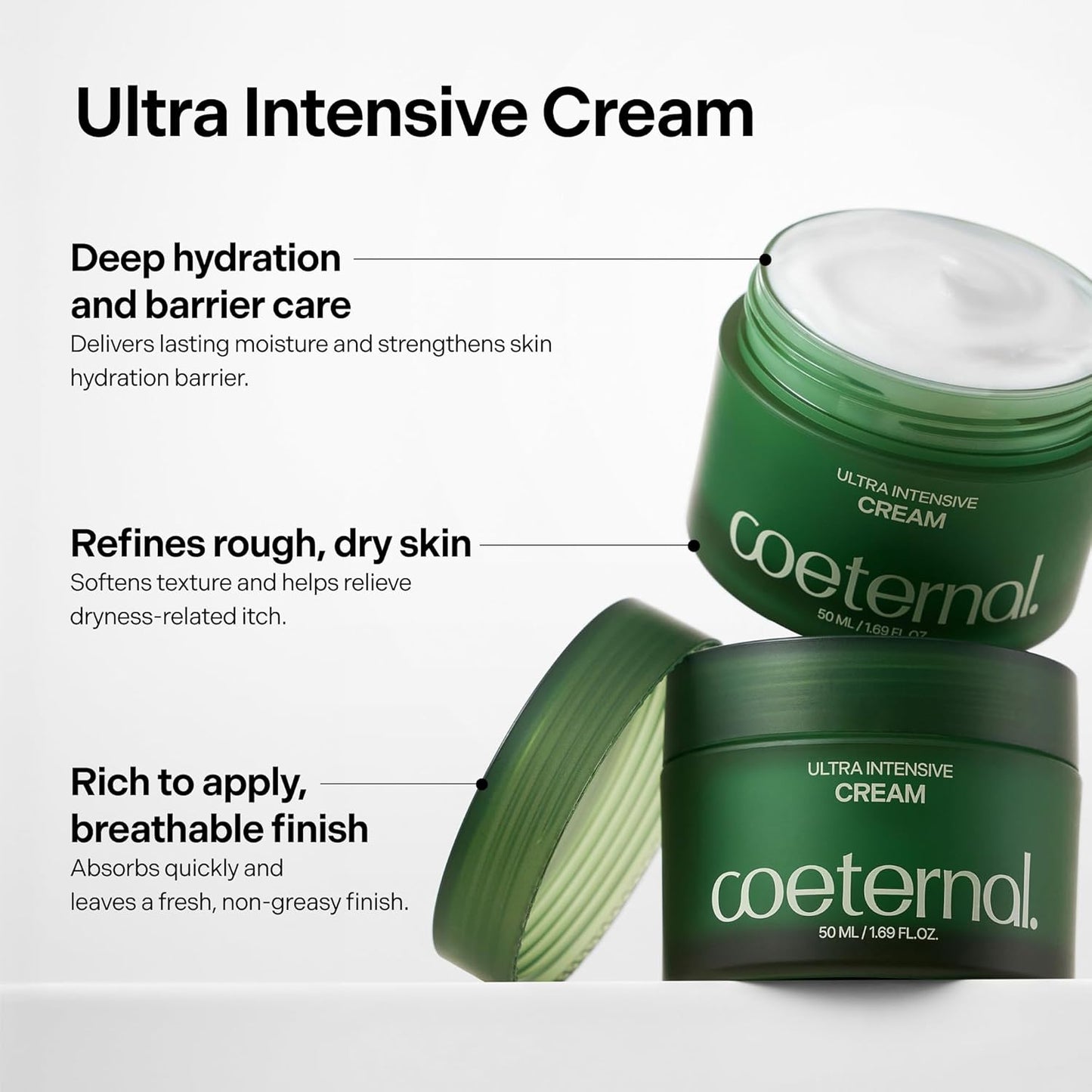 Skiennix Ultra Intensive Cream - Hydrating Korean Face Moisturizer with Niacinamide & Algae Extracts | 50ml