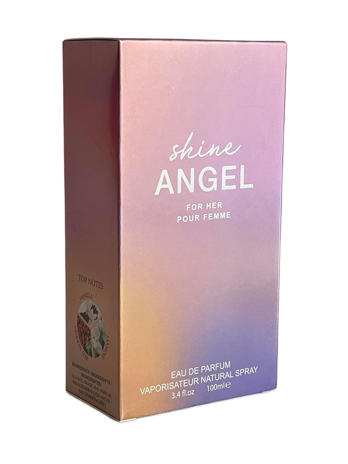 SHINE ANGEL Eau de Parfum for Women - 3.4 Fl Oz | Musk, Raspberry Nectar & Amber Fragrance