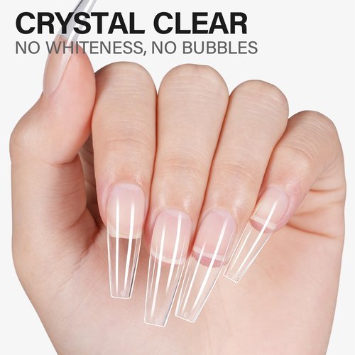 AILLSA Solid Gel Nail Glue for Nail Tips Strong Nail Glue for Press Ons Professional Fake Acrylic Soft Nails Glue U V Lamp Curing Needed - Long Lasting 15g / 0.5fl.oz