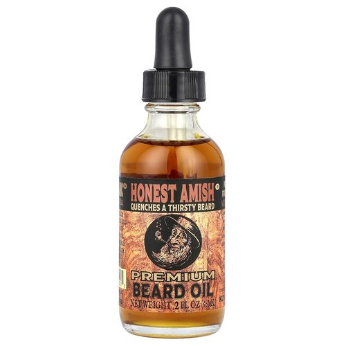 Honest Amish - Premium Beard Oil for Softness & Shine - 2 Ounce Bottle