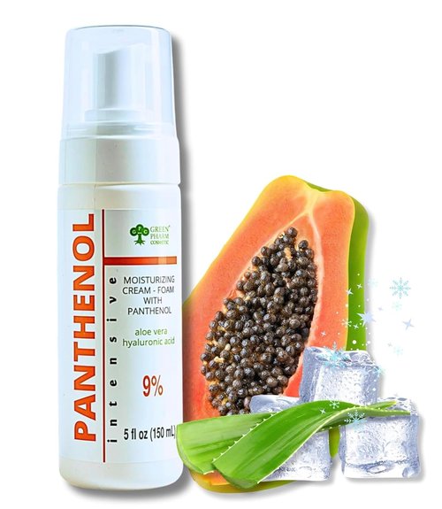 Regine Switzerland 9% Panthenol Foam - After Sun Redness Relief & Barrier Repair with Aloe | Safe for Baby & Sensitive Skin