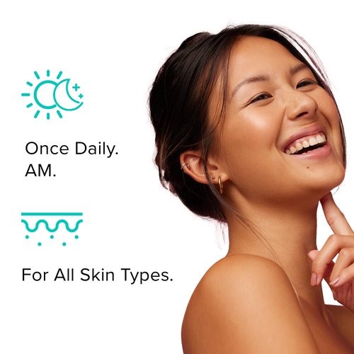 ClarityRx C-Results Vitamin C Facial Cleanser, Natural Plant-Based Brightening Face Wash with Lactic Acid