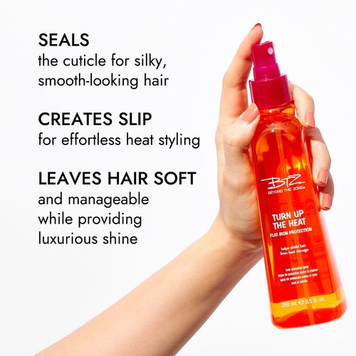 Beyond The Zone Turn Up The Heat Protection Spray - 8.5 Oz. | Ultimate Heat Defense for Hair