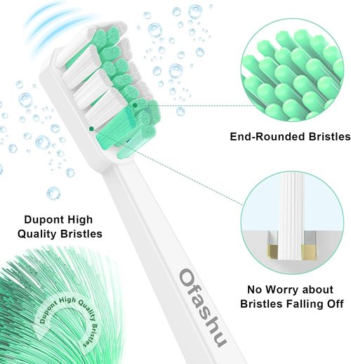Philips Sonicare Replacement Electric Toothbrush Heads - 10 Pack for ProtectiveClean & DiamondClean