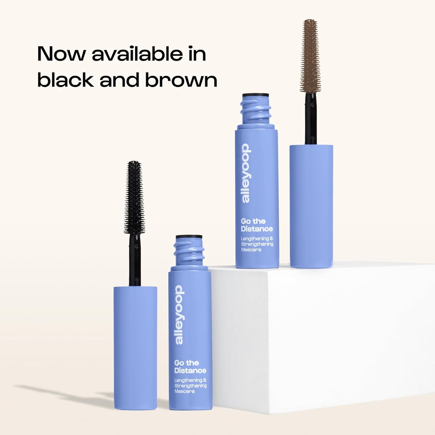 Alleyoop Tubing Mascara Black - Lengthening, Smudge-Proof Formula for Sensitive Eyes | Mini 4 mL