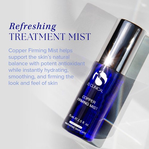 iS CLINICAL Copper Firming Mist - Hydrating Skin Toning Spray for Makeup Setting | 4 oz