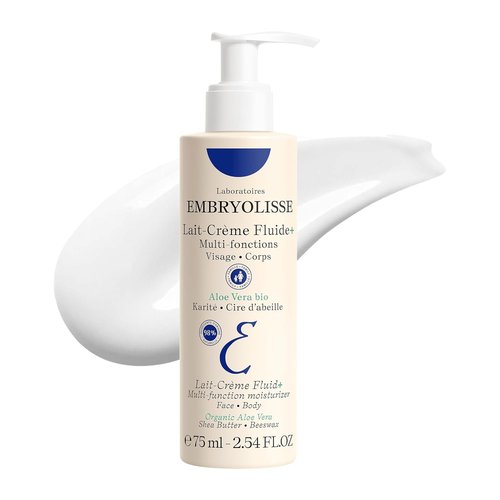 Embryolisse Lait-Crème Fluid+ | Multi-Use Lightweight Face & Body Cream with Shea Butter & Aloe Vera - Fast Absorbing for All Skin Types