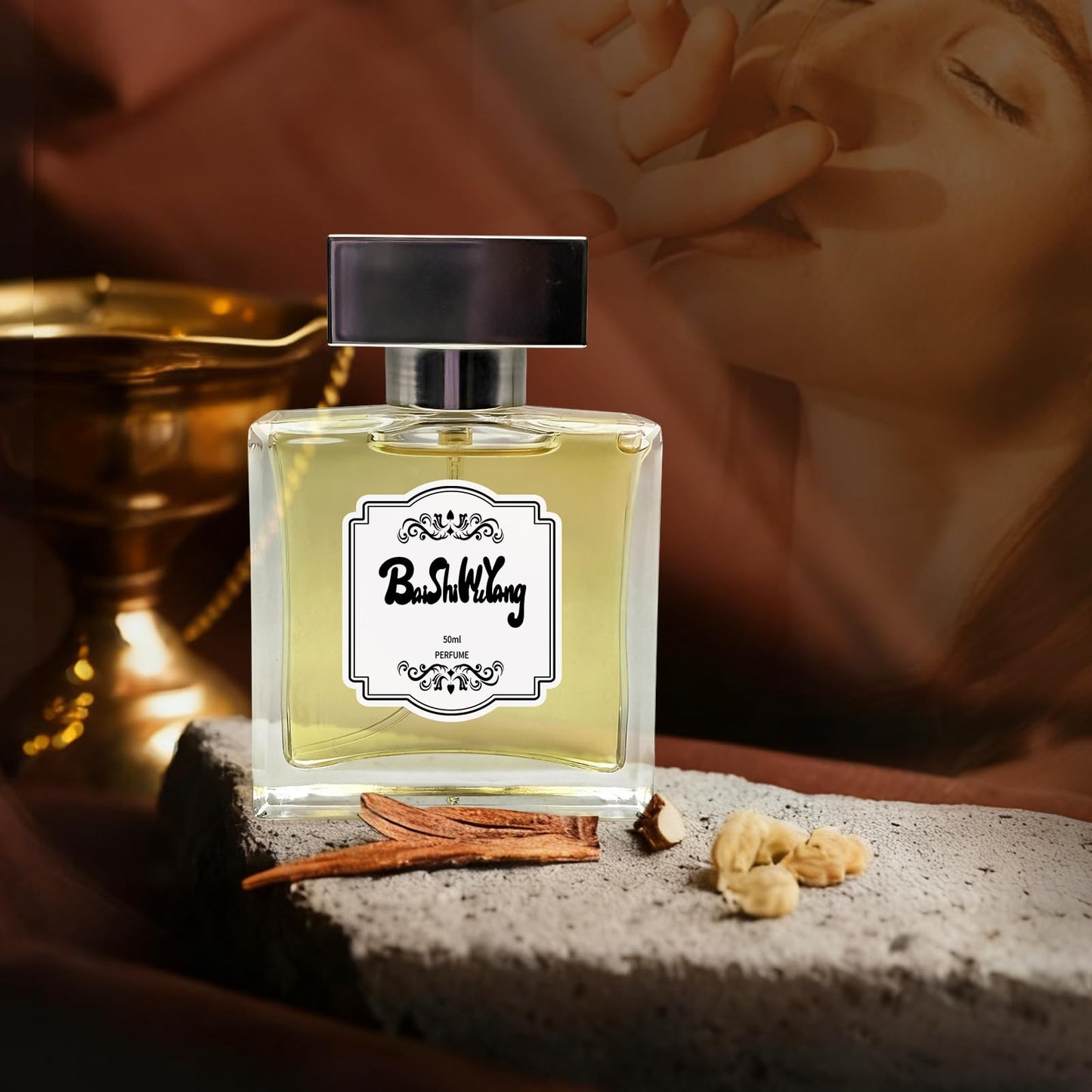 Unisex Perfume - Oriental Gourmet Eau de Parfum with Ginger, Cinnamon, Vanilla, Lemon & Beeswax - Long Lasting Fragrances for Women and Men, 50ml/1.69 fl oz