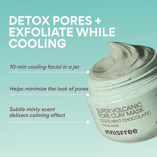 Innisfree Super Volcanic Clay Mask - Pore-Reducing & Sebum Control for Oily Skin | Limited Edition Gift Sets