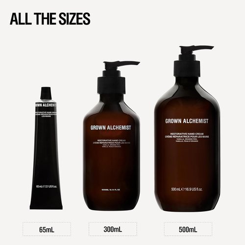 Grown Alchemist Restorative Hand Cream - Nourishing Vanilla & Orange Peel Formula | Non-Greasy 65ml