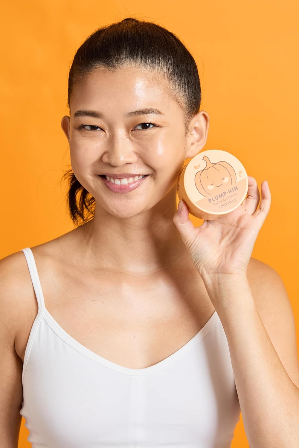 TONYMOLY Plump-Kin Retinol Hydrogel Under Eye Patches - Hydrating Eye Treatment with Pumpkin Extract for Dark Circles & Puffiness, 30 Pairs