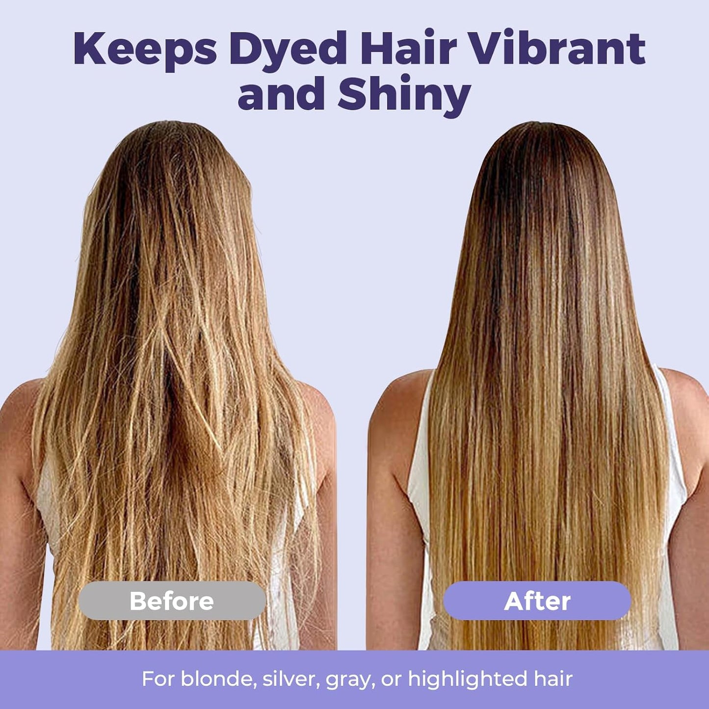 Skiennix Purple Toning Shampoo & Conditioner Bar - Ideal for Blonde, Silver, & Highlighted Hair