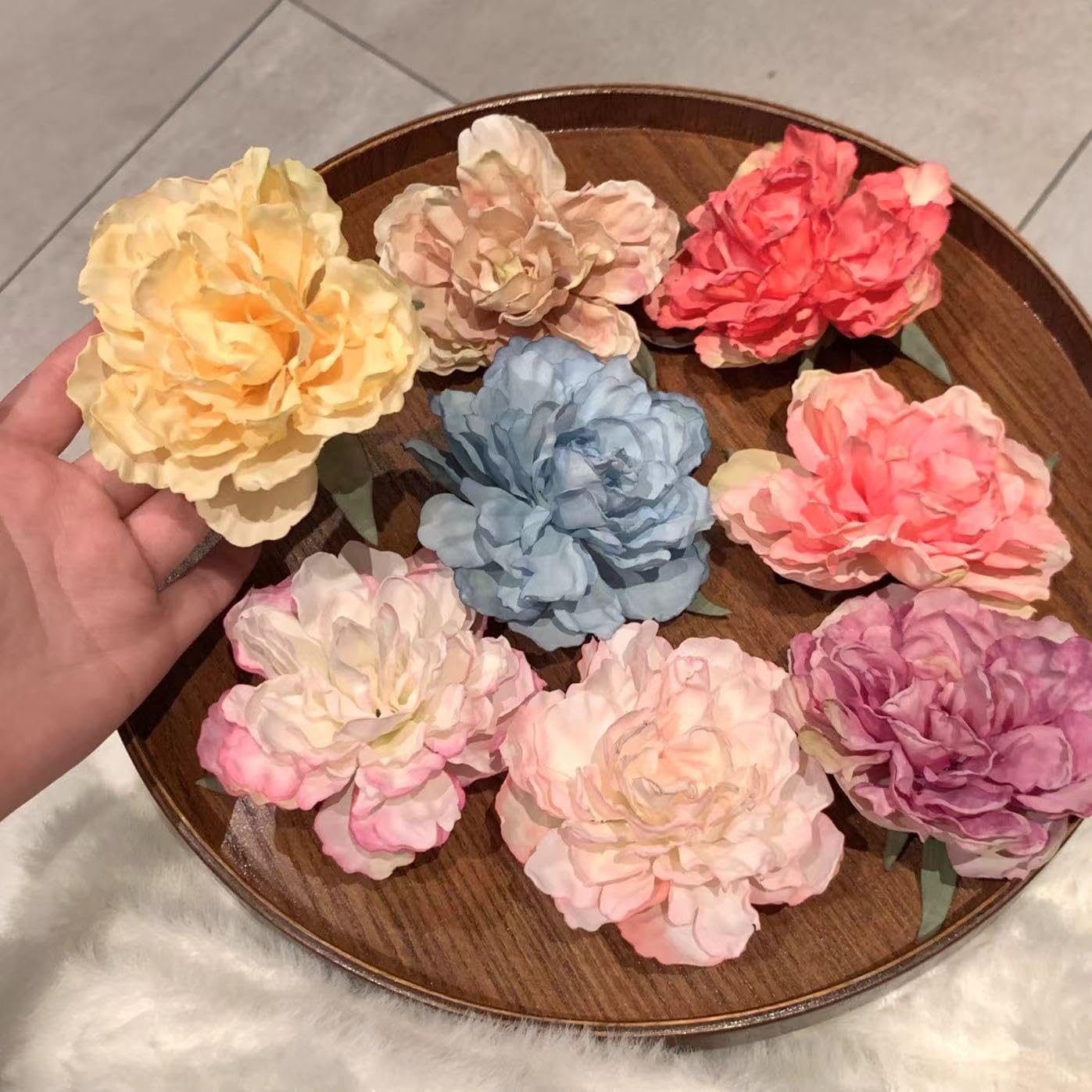 CongTil Flower Clip Hair Clips for Women Non Slip Hair Barrettes Hawaiian Flower Hair Clips for Thick Hair Cute Clips Strong Hold Plumeria Flower Clip for Summer Holiday Girls Gift Hibiscus