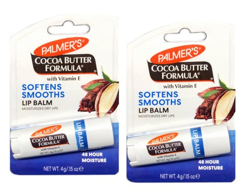 Palmer's Cocoa Butter Lip Balm - All-Day Moisturization for Dry, Cracked Lips | Pack of 2