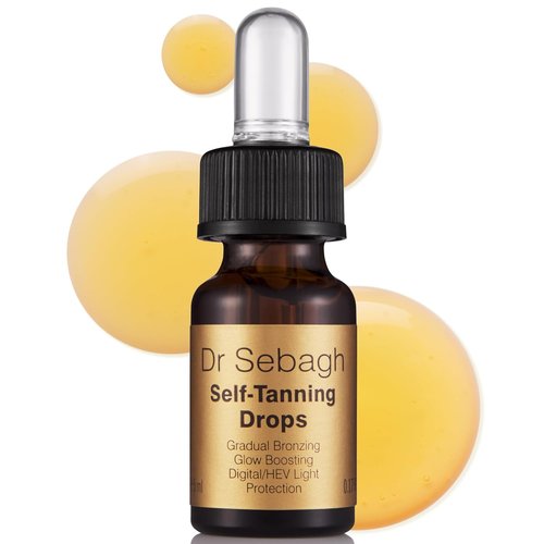 Dr Sebagh Self-Tanning Drops - Customizable Streak-Free Face Tanner | Natural Golden Glow (0.17 fl oz)