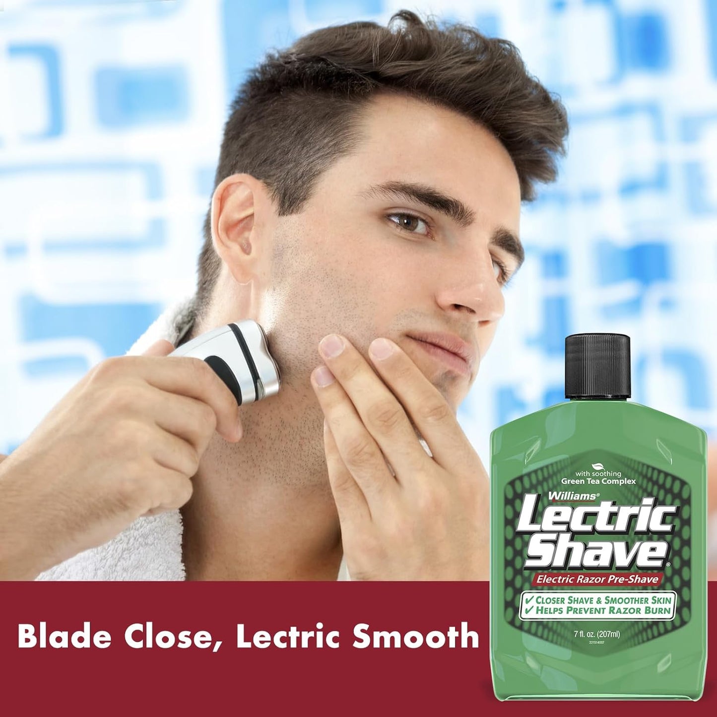 Williams Lectric Shave Pre-Shave Lotion - 7 Ounce Electric Razor Preparation