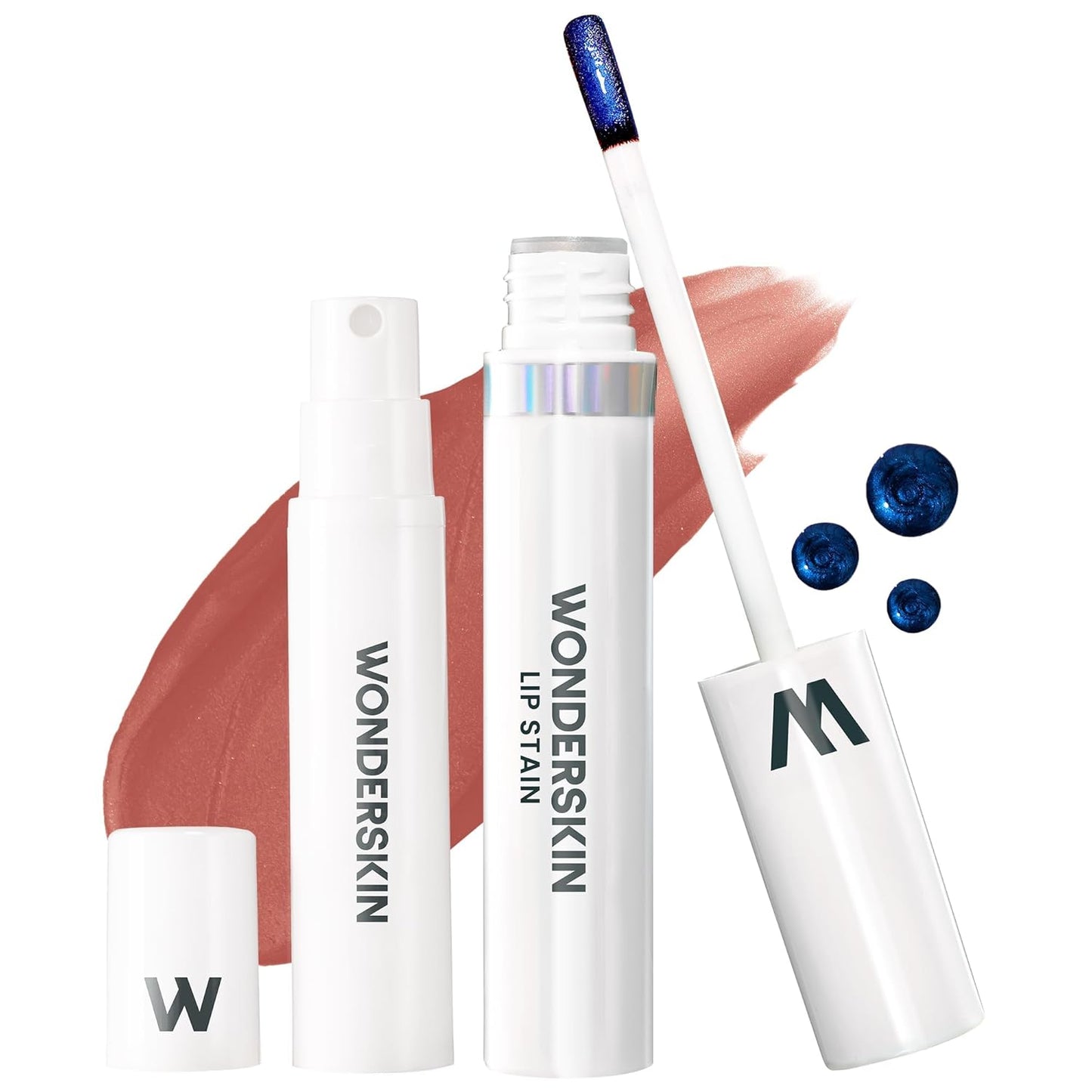Wonderskin Wonder Blading Lip Stain Kit - Long-Lasting, Waterproof Nude Tint | Transfer-Proof Natural Makeup (Lovely)