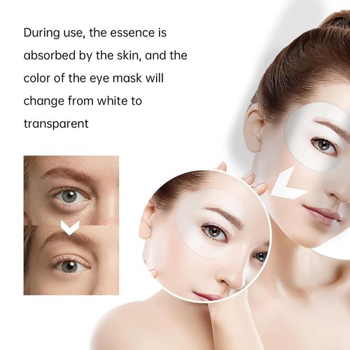 Novoy Bio-Collagen Eye Patches - 6-in-1 Retinol Treatment for Dark Circles & Puffiness | 15 Pairs, Rose