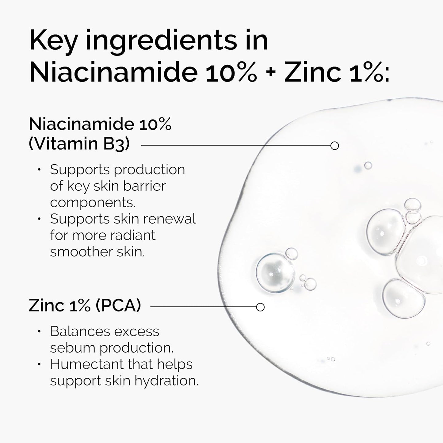The Ordinary Niacinamide 10% + Zinc 1% Serum - Smoothing Formula for Blemish-Prone Skin
