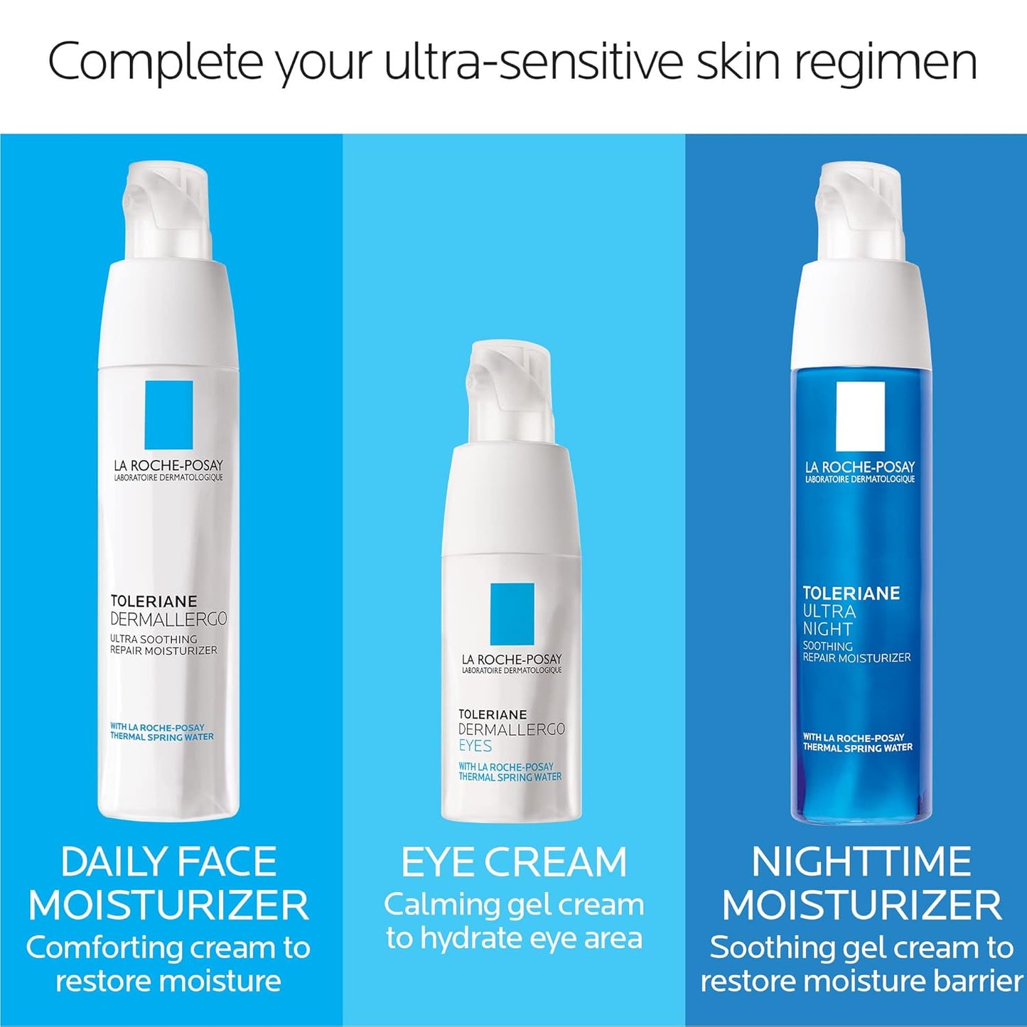 La Roche-Posay Toleriane Dermallergo Ultra Face Moisturizer - Soothing Repair for Sensitive Skin | 1.35 oz