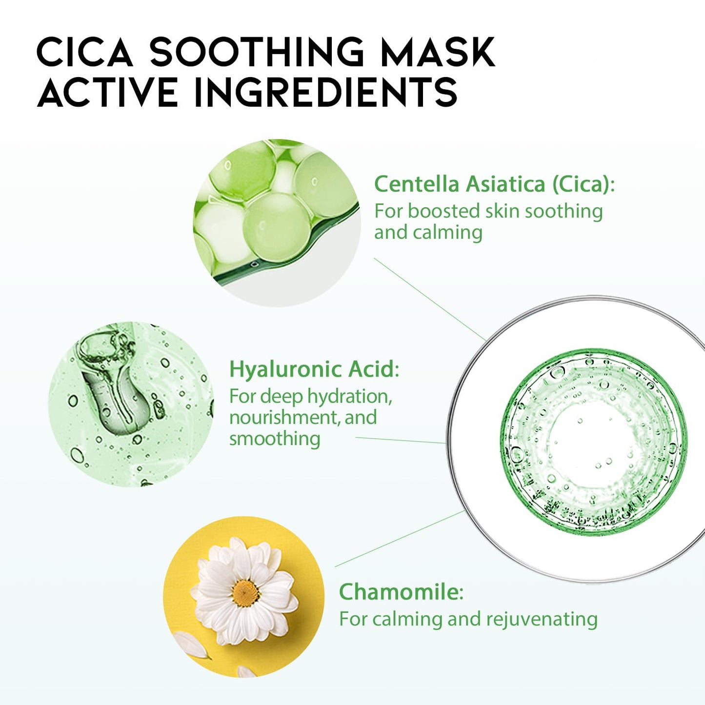 Skiennix Hydrating Soothing Sheet Masks Gift Set - Korean Vegan Masks for Dry, Sensitive Skin | 30 Pack