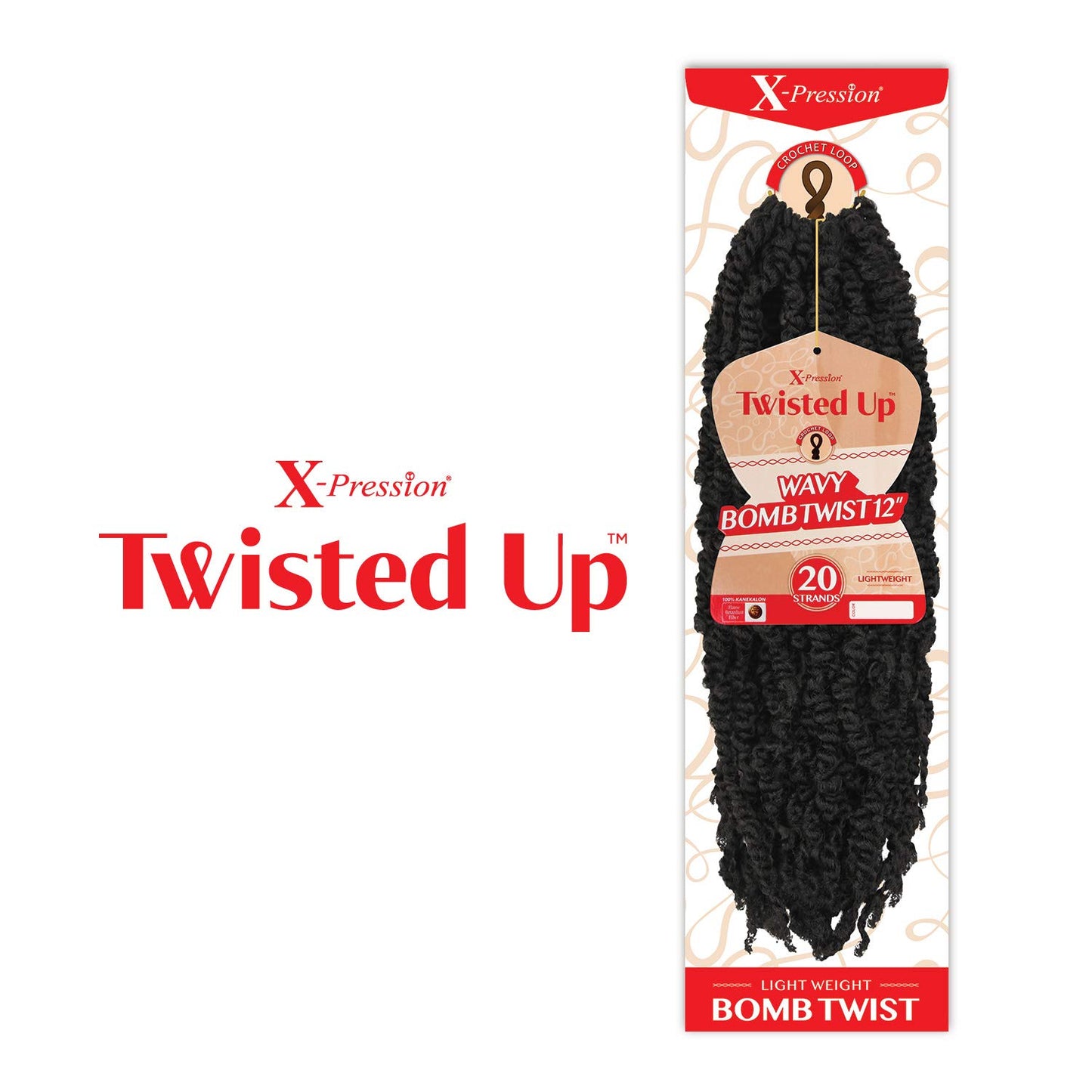 MULTI PACK DEALS! Outre Crochet Braids X-Pression Twisted Up Wavy Bomb Twist 12" (5-PACK, 2T1B/425)