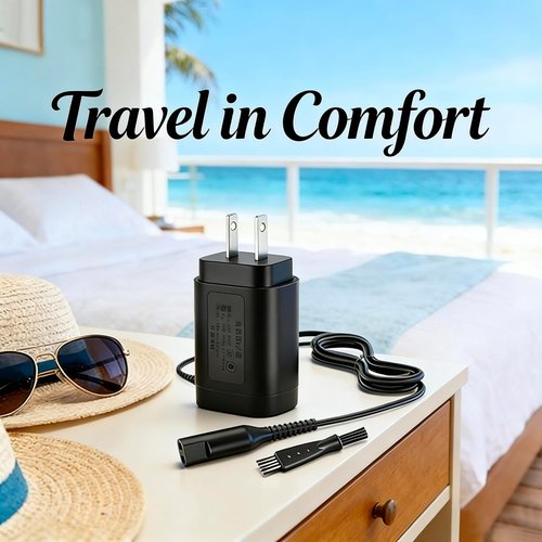 Braun 12V Charger - Compatible with S1, S3, S5, S6, S7, S8, S9 Series Electric Shavers | Wall Power Adapter