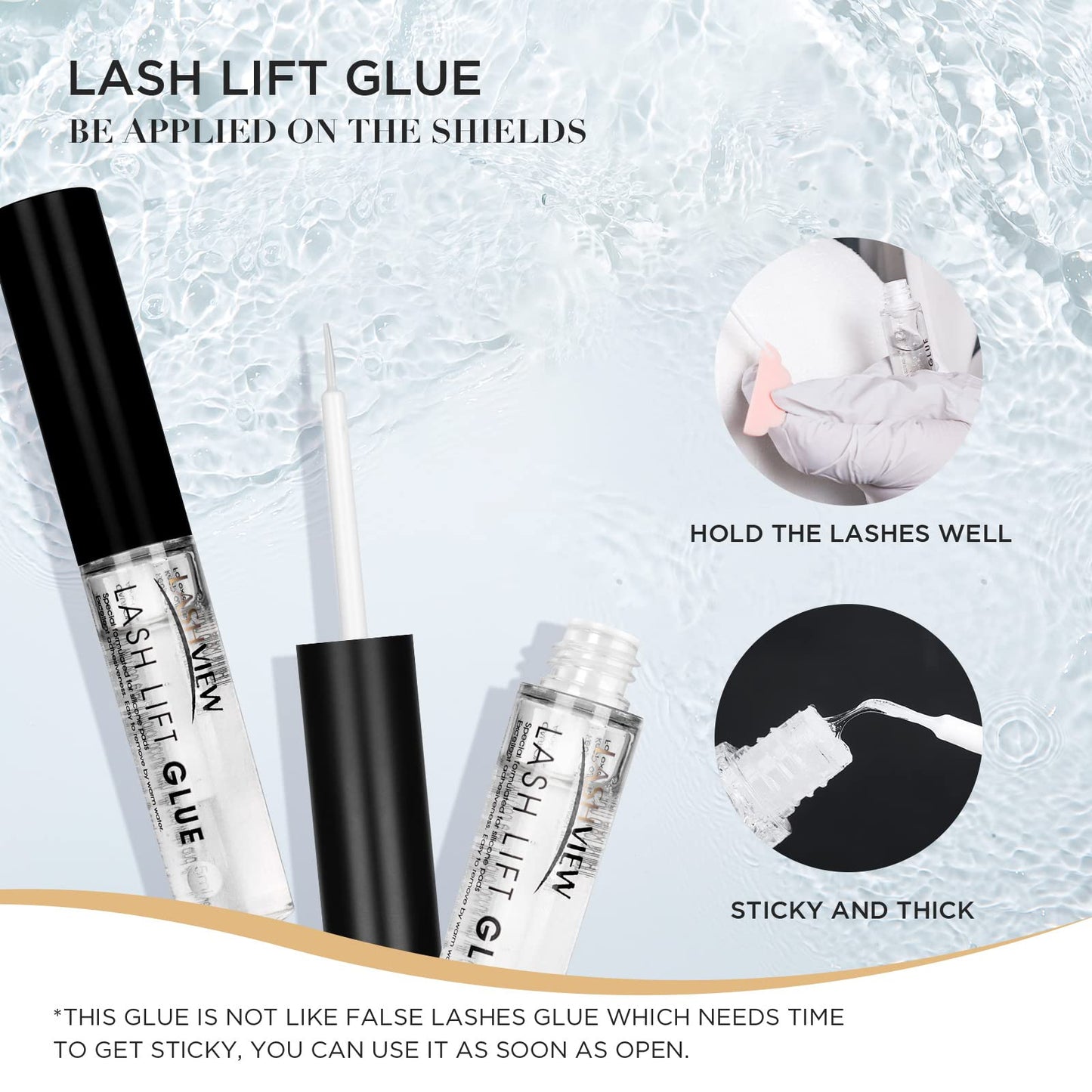 LASHVIEW Lash Lift Kit,Professional Eyelash Perm Kit,Liquid Set,Semi-Permanent,Curling Perming,Wave Lift Extension Perm Set,5 Times