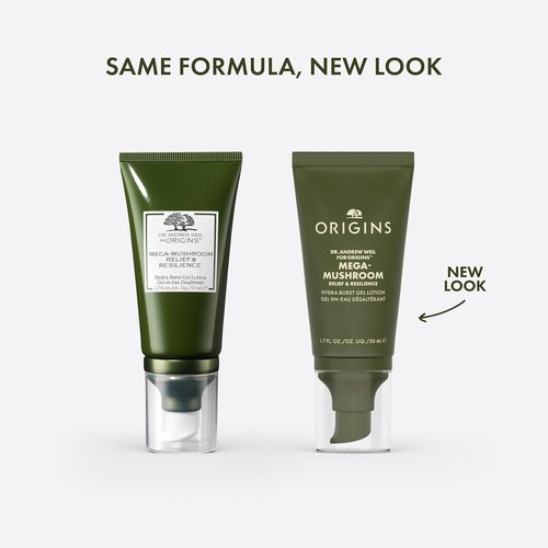 Origins Mega-Mushroom Hydra Burst Moisturizer - Reduces Redness with Niacinamide & Reishi, 1.7 Fl Oz
