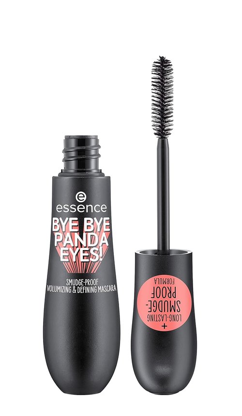 Essence Bye Bye Panda Eyes Tubing Mascara - 3-Pack Smudge-Proof & Volumizing | Vegan & Cruelty-Free