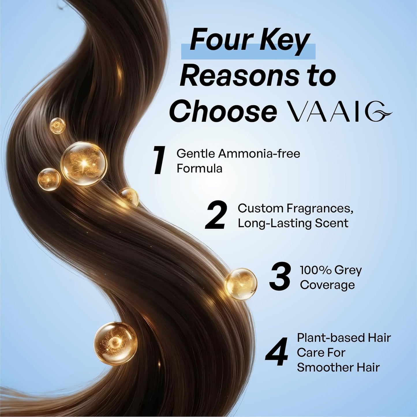 Skiennix Permanent Hair Dye - Ammonia-Free Gray Coverage for Sensitive Scalps | 6N Golden Hour Linen