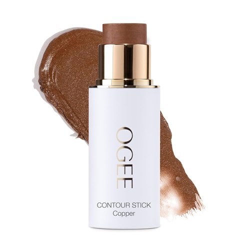 Ogee Sculpted Face Stick - Radiant Cocoa Organic Bronzer & Contour Makeup | Multi-Use 0.35 oz