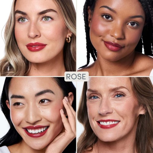 Ravie Beauty Effortless Lips - 3-in-1 Sheer Buildable Lip Formula in Rose | 0.06oz