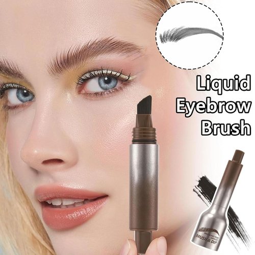 Liftique Brow Brush, Liftique Eyebrow Brush, Liftique - Instant Brow Brush, Brow Fection Angled Brush & Dip (ESPRESSO)